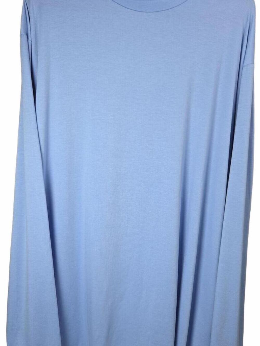 Velvelhall Light Blue Long Sleeve Shirt 4XL